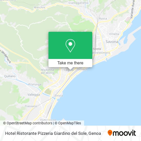 Hotel Ristorante Pizzeria Giardino del Sole map