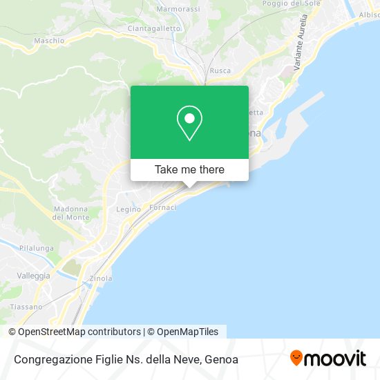 Congregazione Figlie Ns. della Neve map