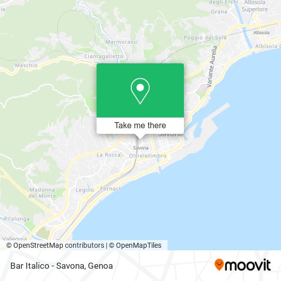 Bar Italico - Savona map