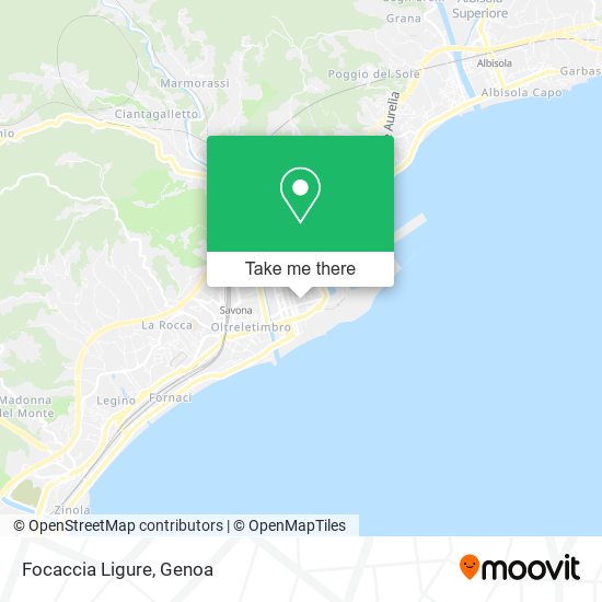 Focaccia Ligure map
