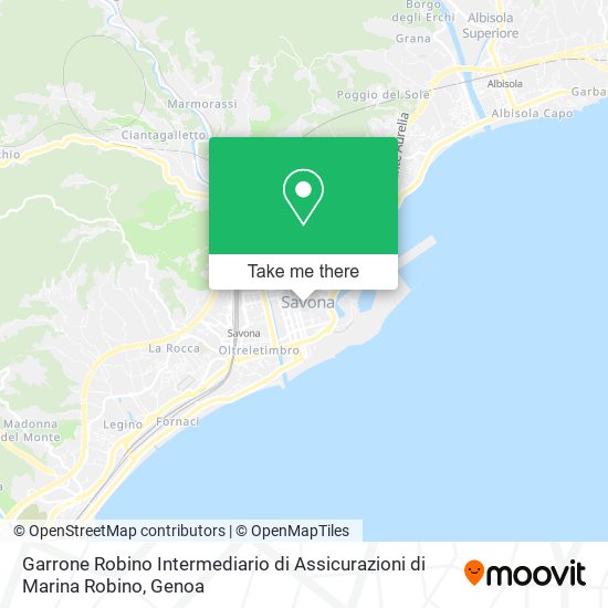 Garrone Robino Intermediario di Assicurazioni di Marina Robino map