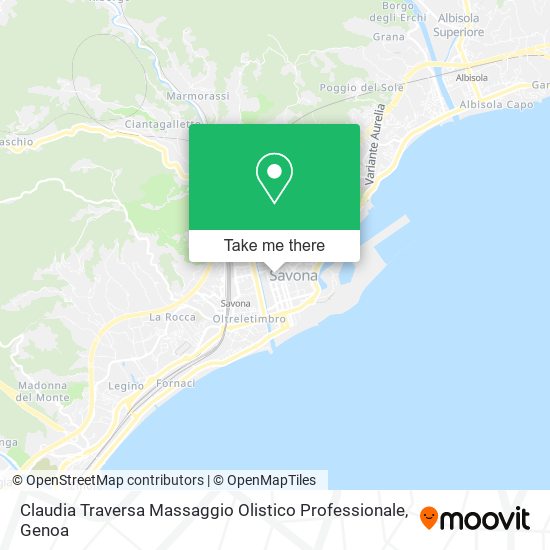 Claudia Traversa Massaggio Olistico Professionale map