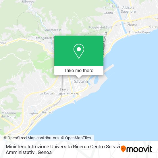 Ministero Istruzione Università Ricerca Centro Servizi Amministativi map