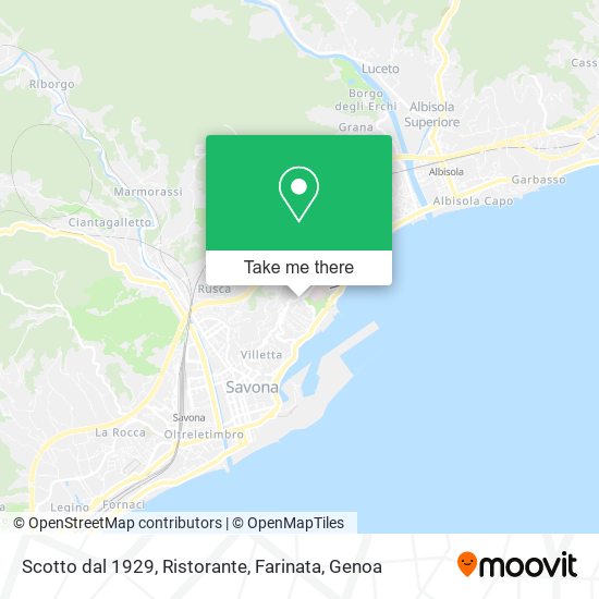 Scotto dal 1929, Ristorante, Farinata map