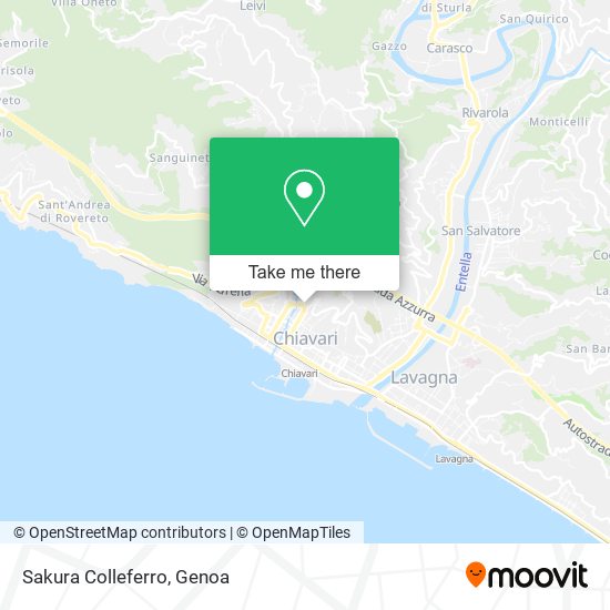 Sakura Colleferro map