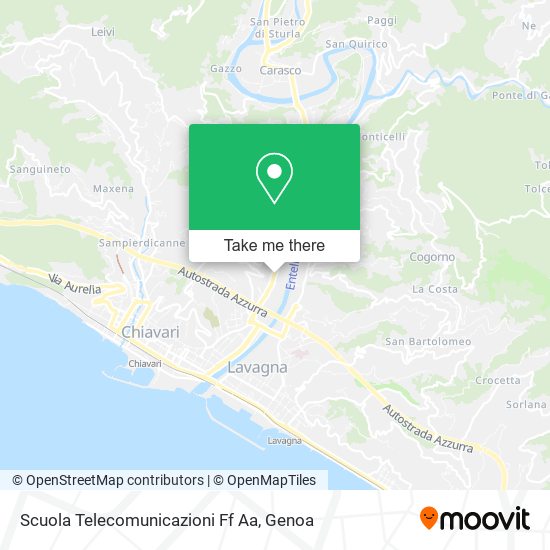 Scuola Telecomunicazioni Ff Aa map