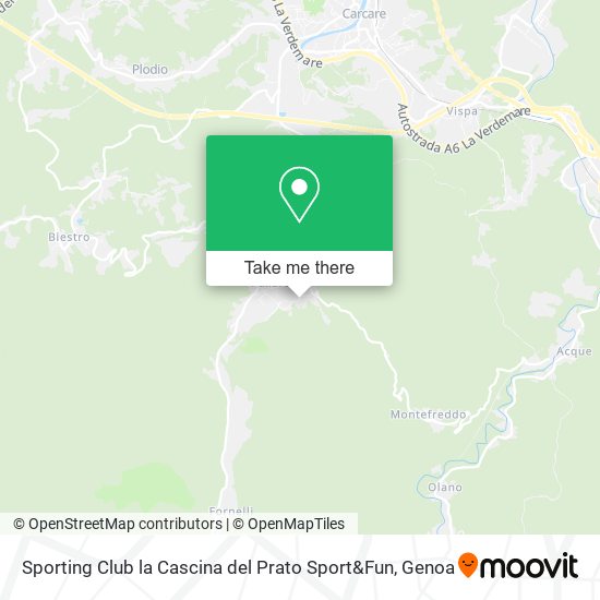 Sporting Club la Cascina del Prato Sport&Fun map