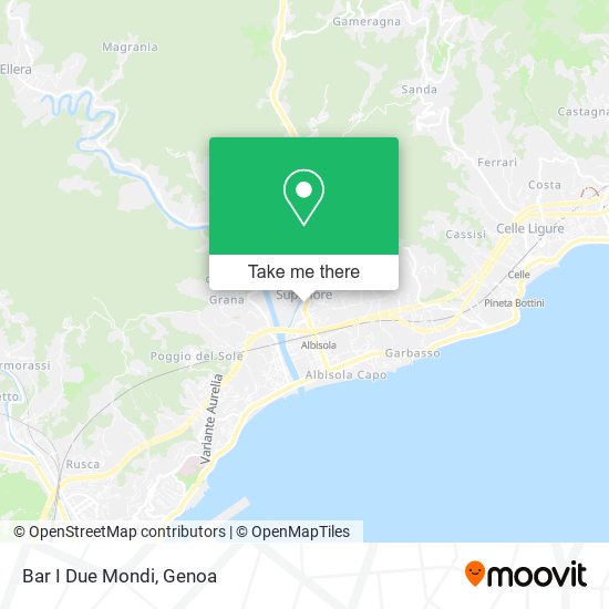 Bar I Due Mondi map