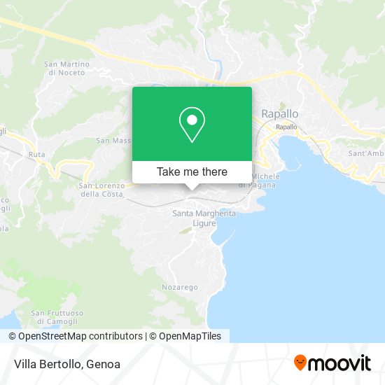 Villa Bertollo map