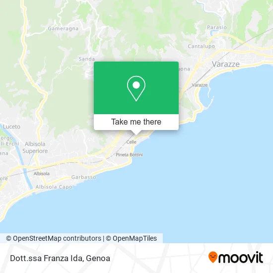 Dott.ssa Franza Ida map