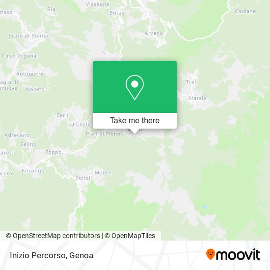 Inizio Percorso map