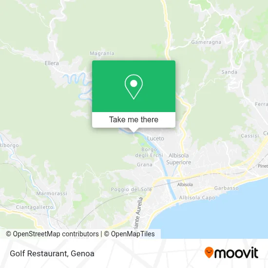 Golf Restaurant map