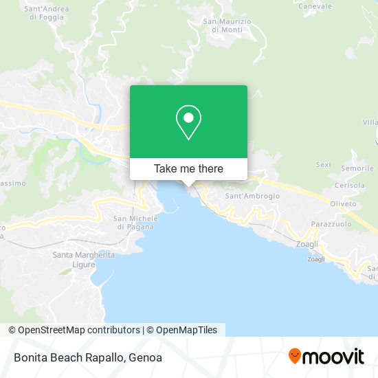 Bonita Beach Rapallo map