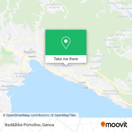 Bed&Bike Portofino map