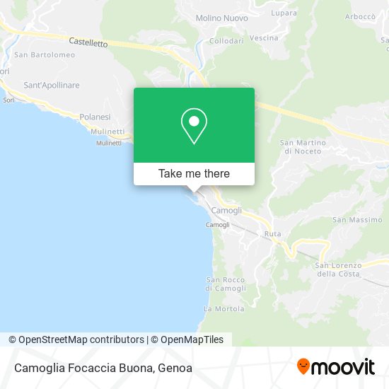 Camoglia Focaccia Buona map