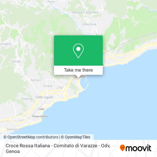 Croce Rossa Italiana - Comitato di Varazze - Odv map