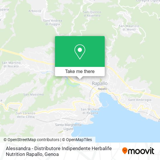 Alessandra - Distributore Indipendente Herbalife Nutrition Rapallo map