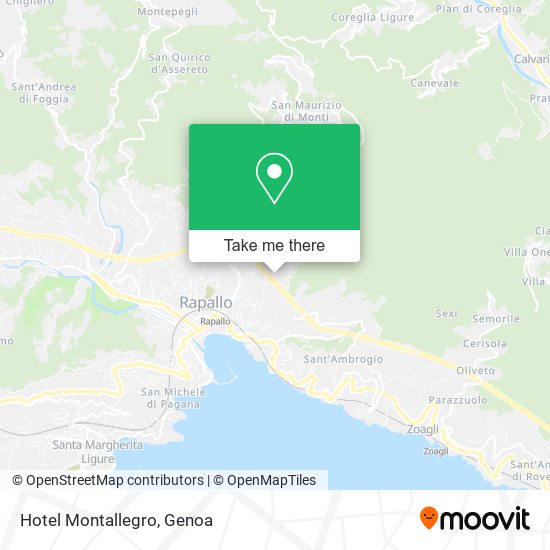Hotel Montallegro map
