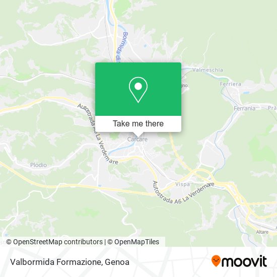 Valbormida Formazione map