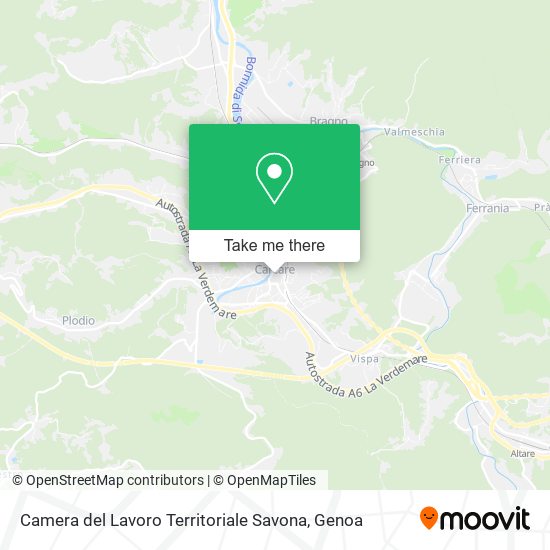 Camera del Lavoro Territoriale Savona map