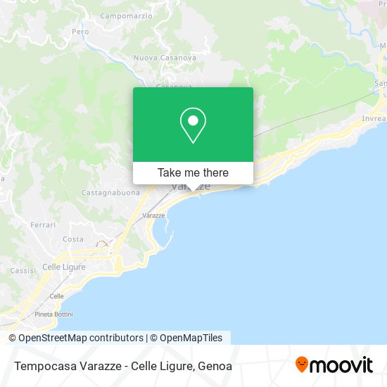 Tempocasa Varazze - Celle Ligure map