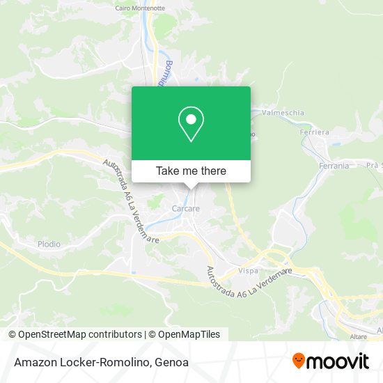 Amazon Locker-Romolino map