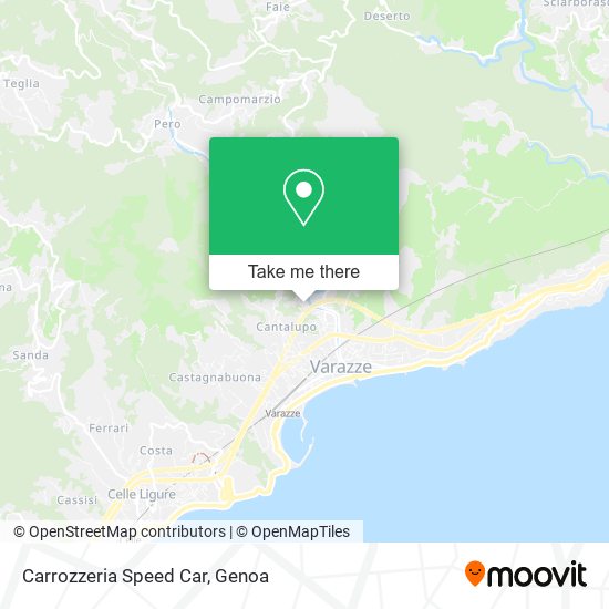 Carrozzeria Speed Car map