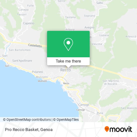 Pro Recco Basket map