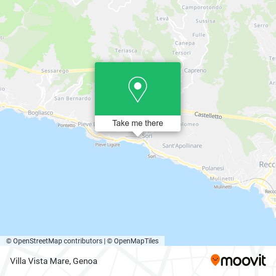 Villa Vista Mare map