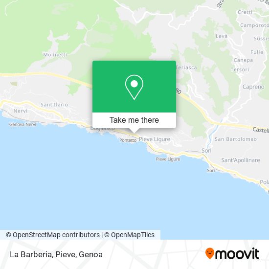 La Barberia, Pieve map