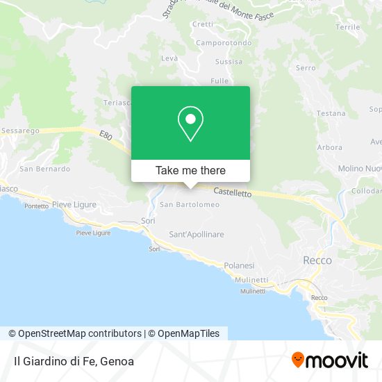 Il Giardino di Fe map