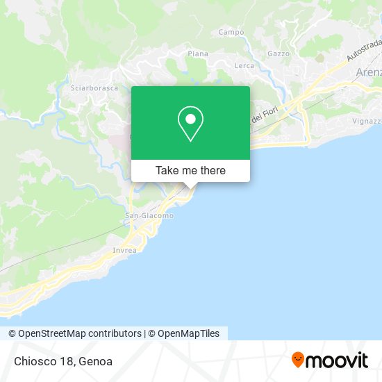 Chiosco 18 map