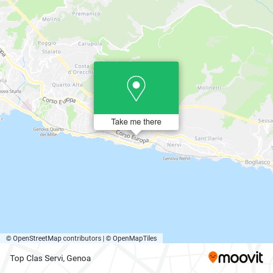 Top Clas Servi map