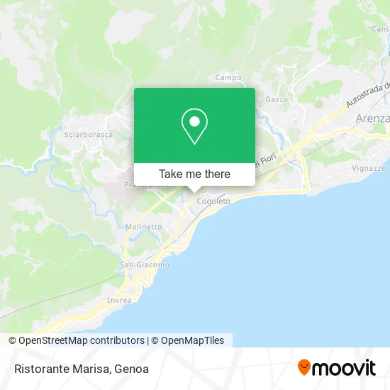 Marisa Restaurant map