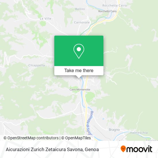 Aicurazioni Zurich Zetaicura Savona map