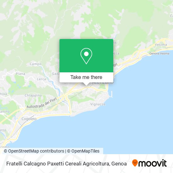 Fratelli Calcagno Paxetti Cereali Agricoltura map
