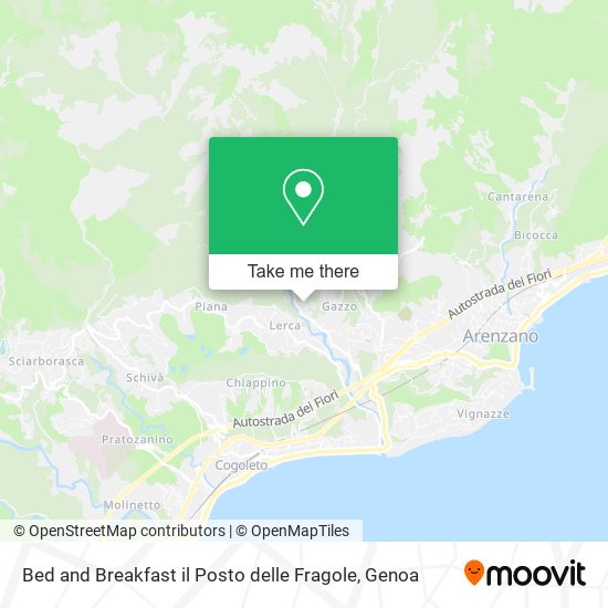 Bed and Breakfast il Posto delle Fragole map