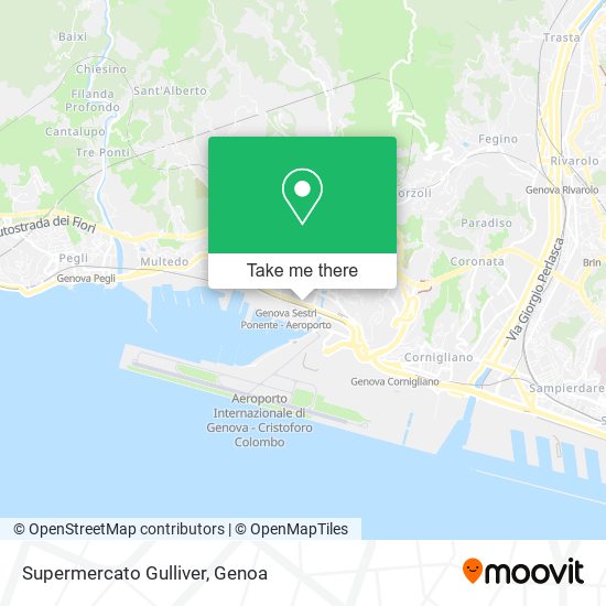 Supermercato Gulliver map