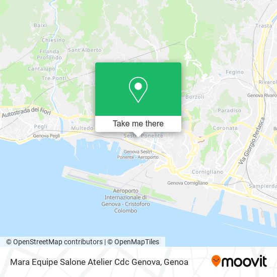Mara Equipe Salone Atelier Cdc Genova map