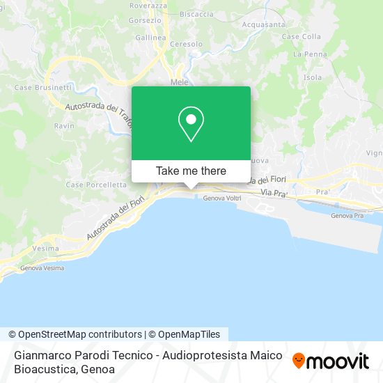 Gianmarco Parodi Tecnico - Audioprotesista Maico Bioacustica map