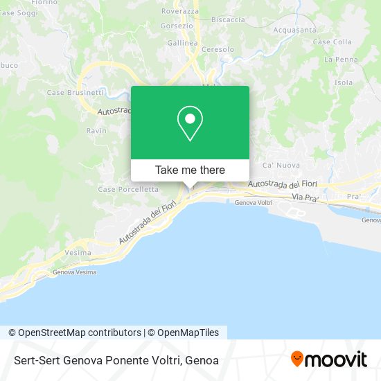 Sert-Sert Genova Ponente Voltri map