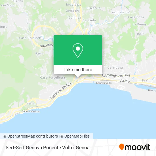 Sert-Sert Genova Ponente Voltri map