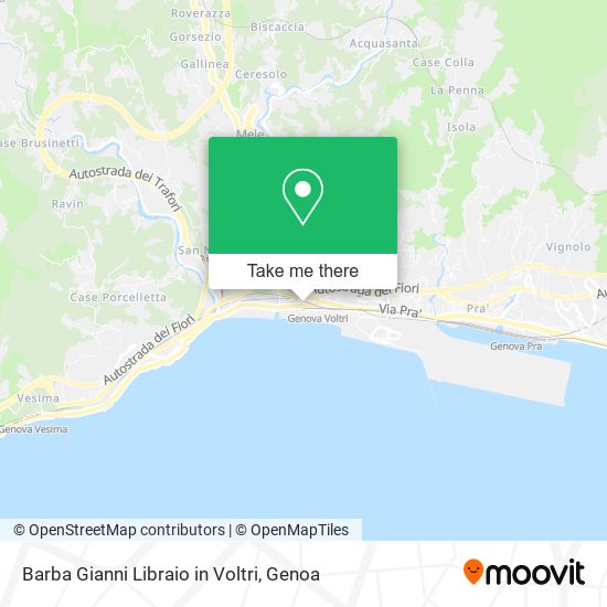 Barba Gianni Libraio in Voltri map