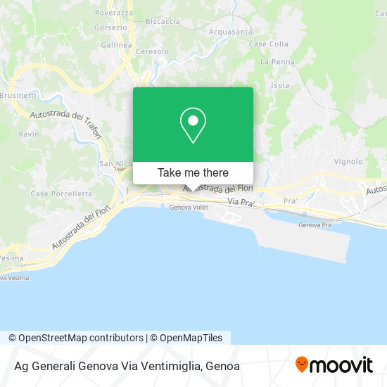 Ag Generali Genova Via Ventimiglia map