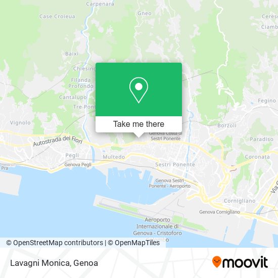Lavagni Monica map