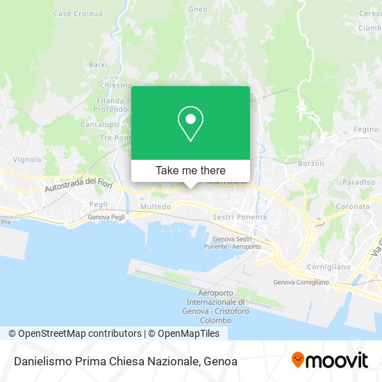 Danielismo Prima Chiesa Nazionale map