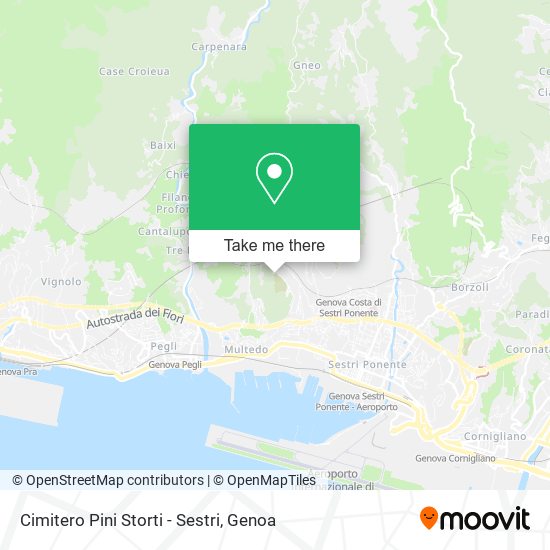 Cimitero Pini Storti - Sestri map