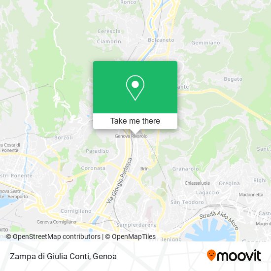 Zampa di Giulia Conti map