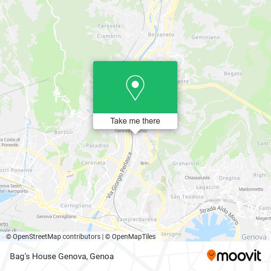 Bag's House Genova map