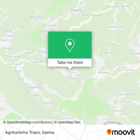 Agriturismo Traso map